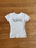 Park scene cheesecloth tee