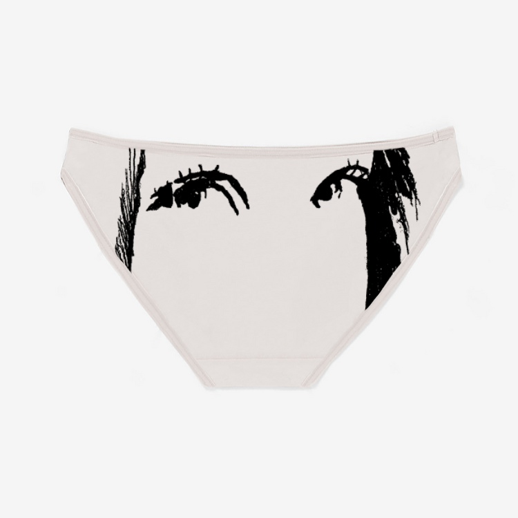 Eye heart peace panties