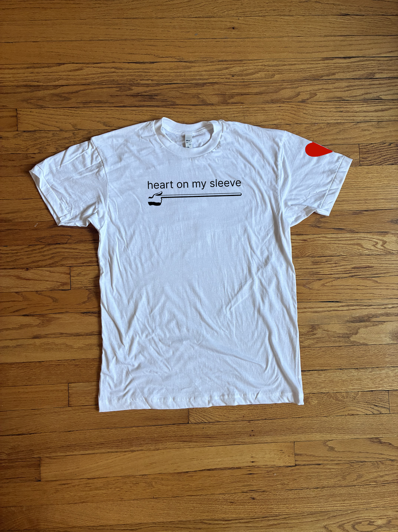 Heart on my sleeve summer tee
