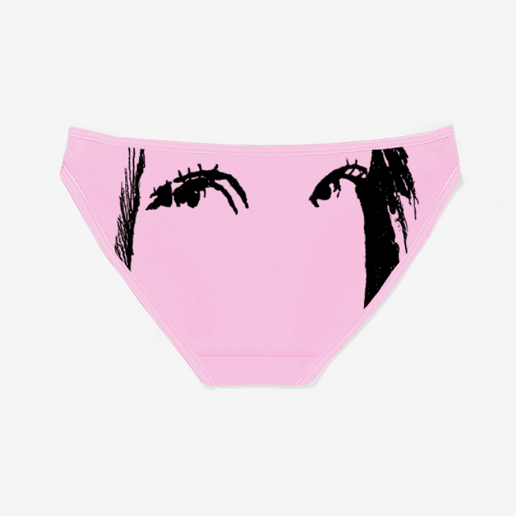 Eye heart peace panties